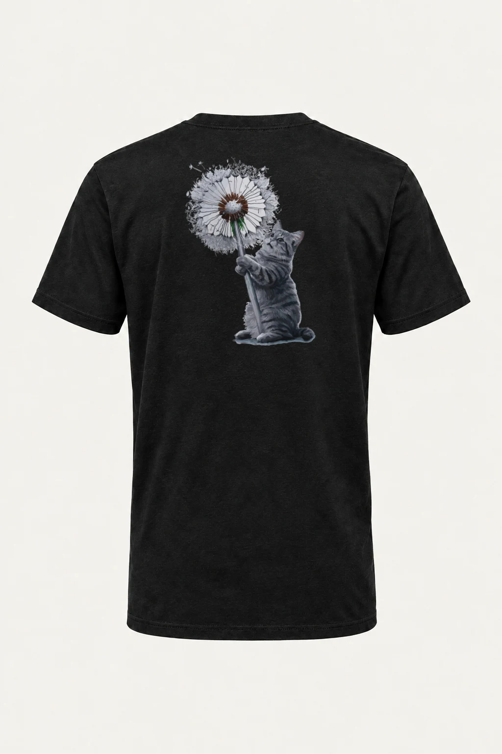 "Dandelion Tabby" Heavyweight Unisex Crewneck T-shirt | Gildan 5000