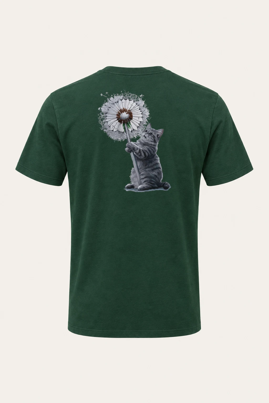 "Dandelion Tabby" Heavyweight Unisex Crewneck T-shirt | Gildan 5000
