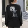 "Dandelion Tabby" Unisex Longsleeve T-shirt | Gildan 2400