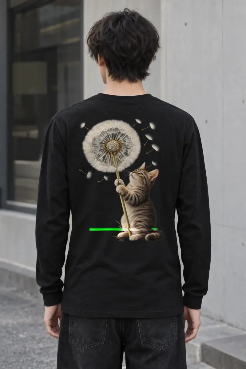 "Dandelion Tabby" Unisex Longsleeve T-shirt | Gildan 2400