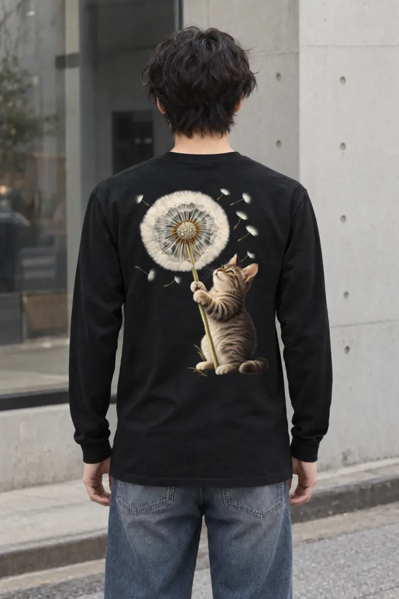 "Dandelion Tabby" Unisex Longsleeve T-shirt