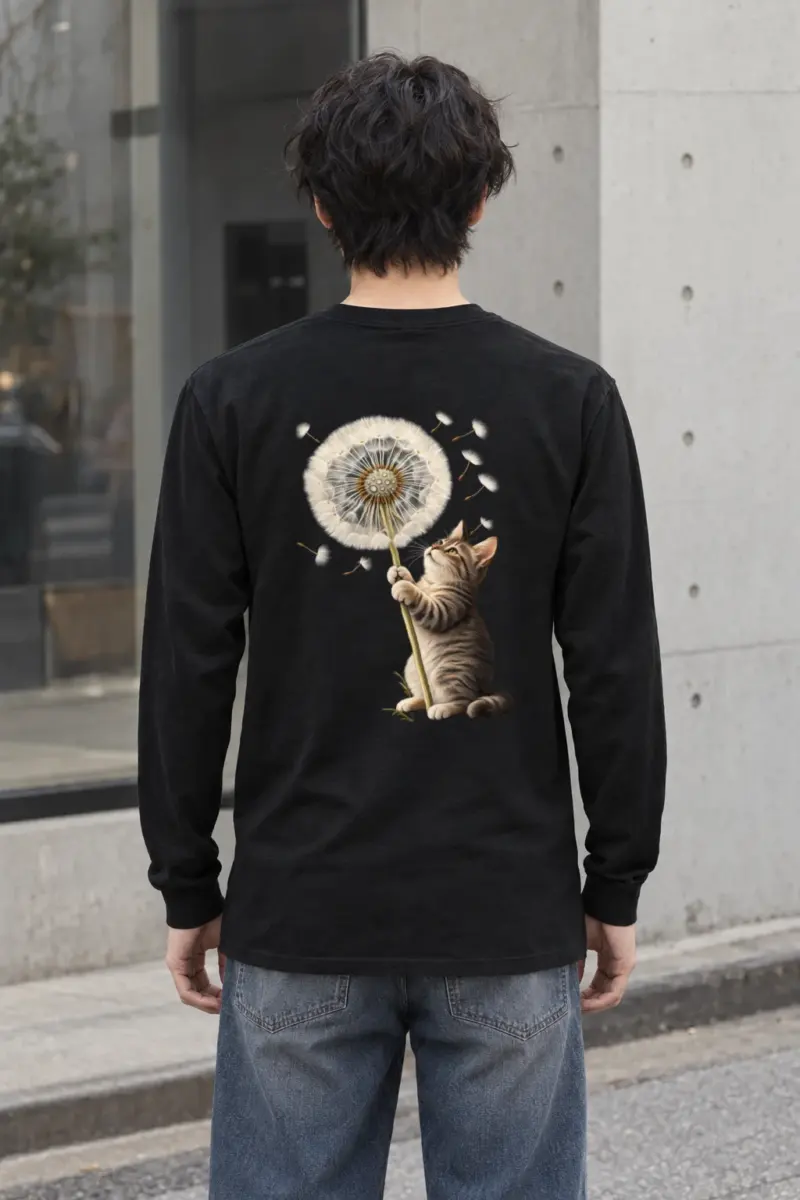 "Dandelion Tabby" Unisex Longsleeve T-shirt