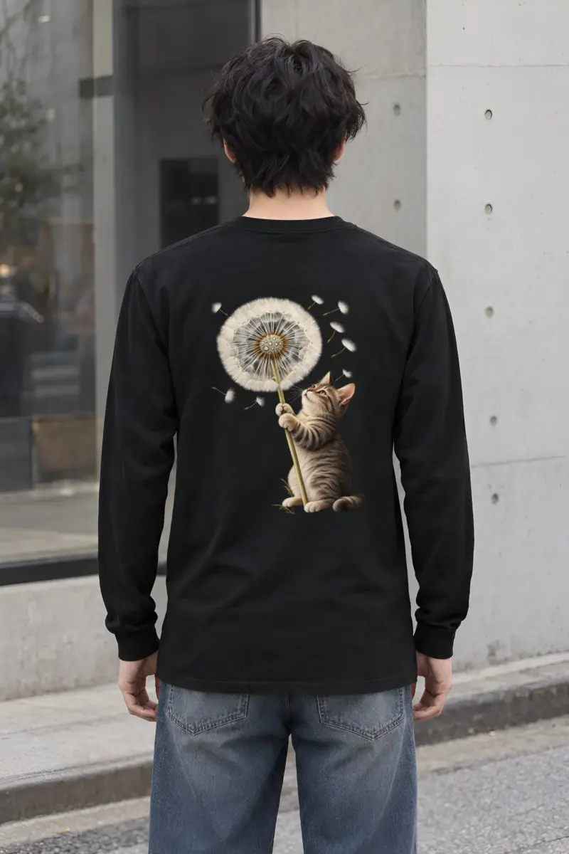 "Dandelion Tabby" Unisex Longsleeve T-shirt