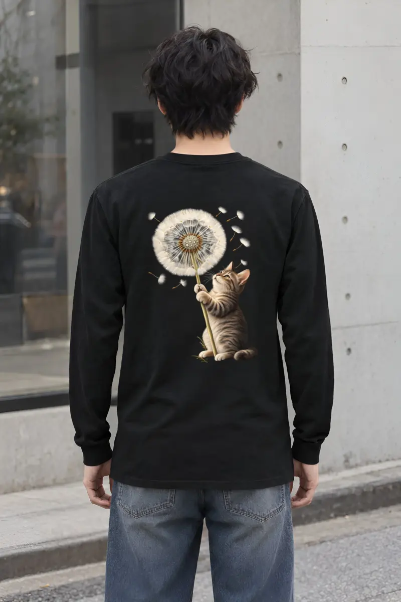 "Dandelion Tabby" Unisex Longsleeve T-shirt