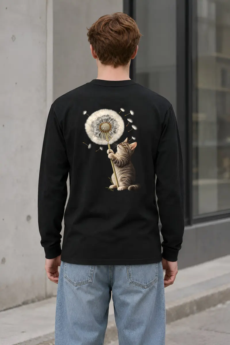 "Dandelion Tabby" Unisex Longsleeve T-shirt