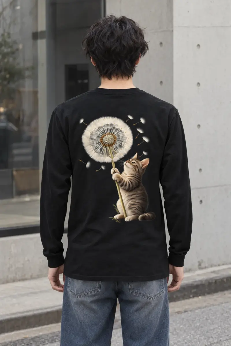 "Dandelion Tabby" Unisex Longsleeve T-shirt