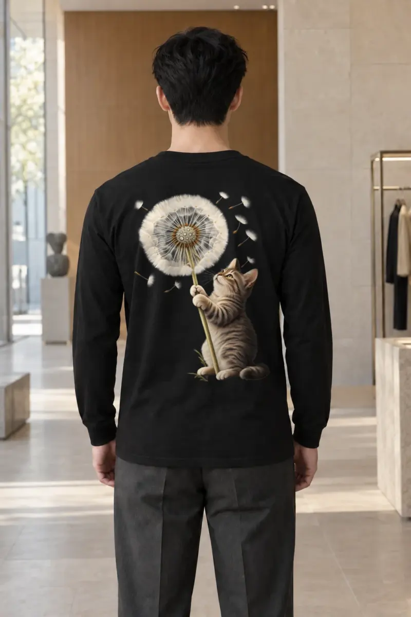 "Dandelion Tabby" Unisex Longsleeve T-shirt | Gildan 2400