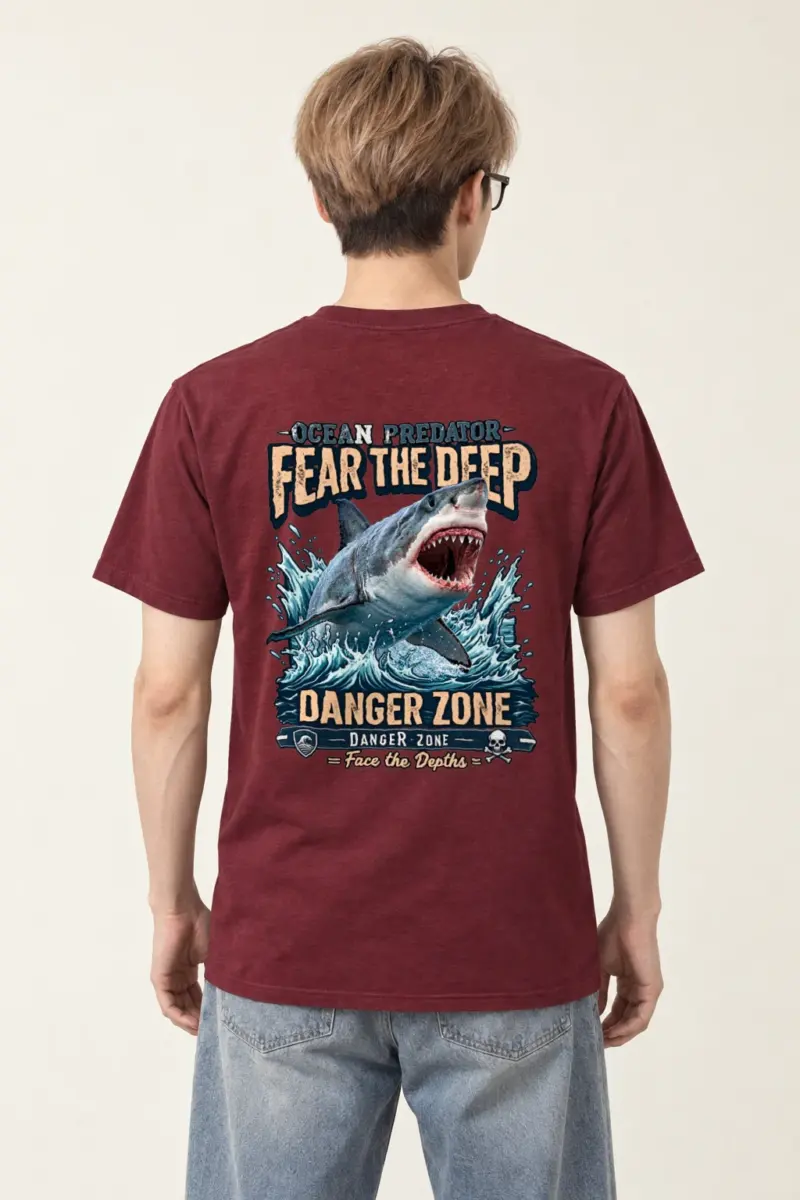 "Danger Zone" Heavyweight Unisex Crewneck T-shirt
