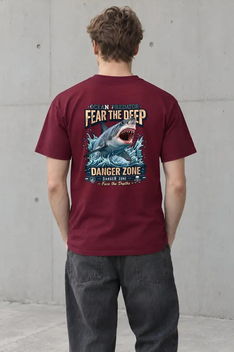 "Danger Zone" Heavyweight Unisex Crewneck T-shirt