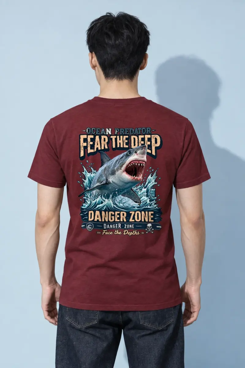 "Danger Zone" Heavyweight Unisex Crewneck T-shirt