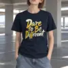 "Dare To Be Different" Heavyweight Unisex Crewneck T-shirt