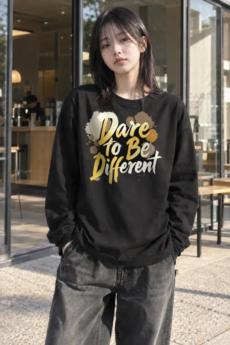 "Dare To Be Different" Unisex Longsleeve T-shirt | Gildan 2400