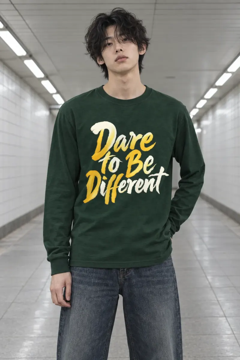 "Dare To Be Different" Unisex Longsleeve T-shirt | Gildan 2400