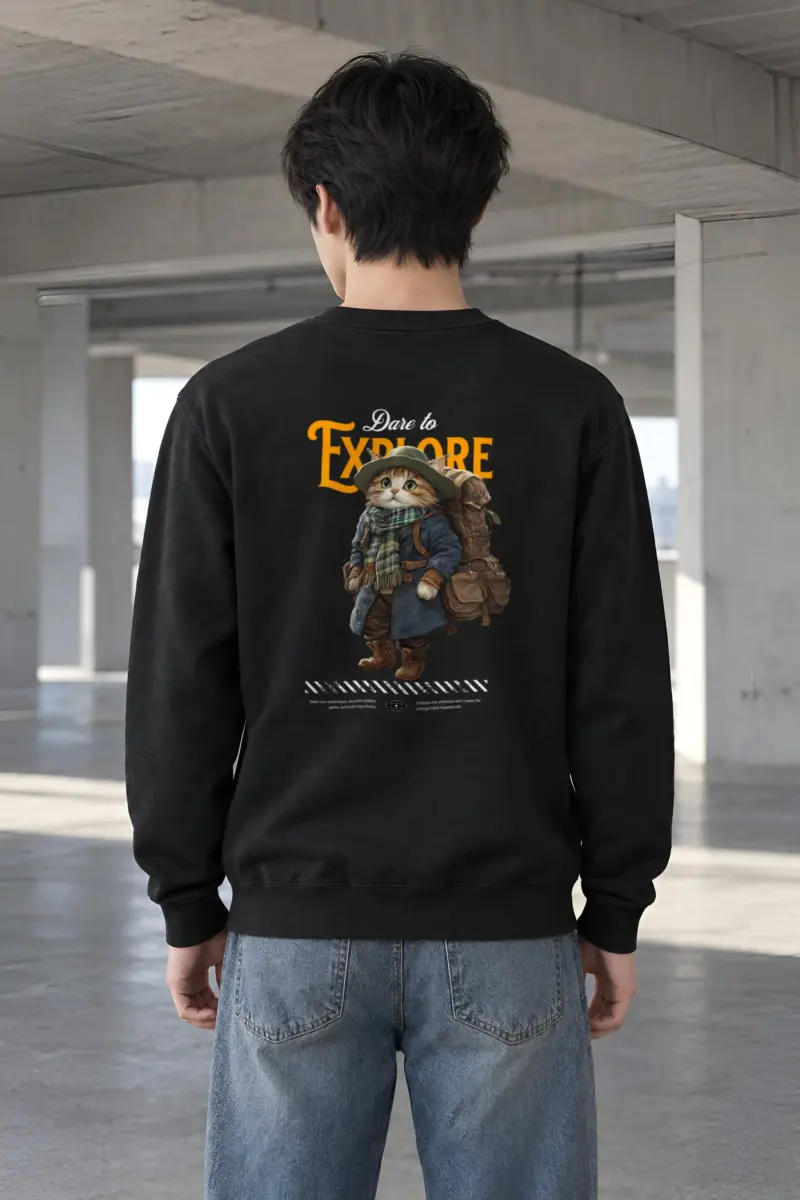 "Dare To Explore" Heavy Blend Unisex Crewneck Sweatshirt
