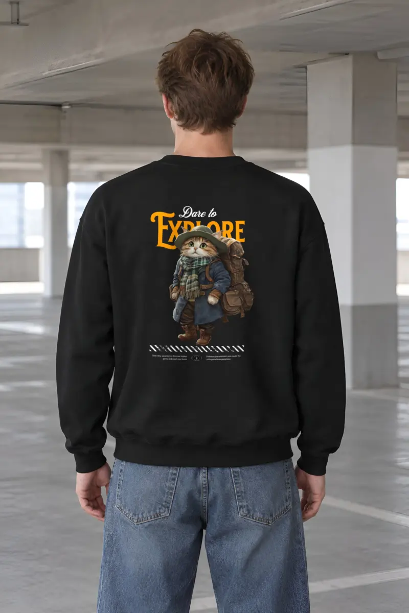 "Dare To Explore" Heavy Blend Unisex Crewneck Sweatshirt