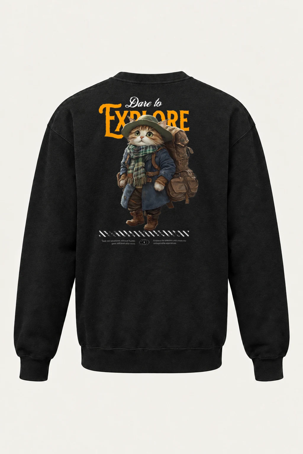 "Dare To Explore" Heavy Blend Unisex Crewneck Sweatshirt | Gildan 18000