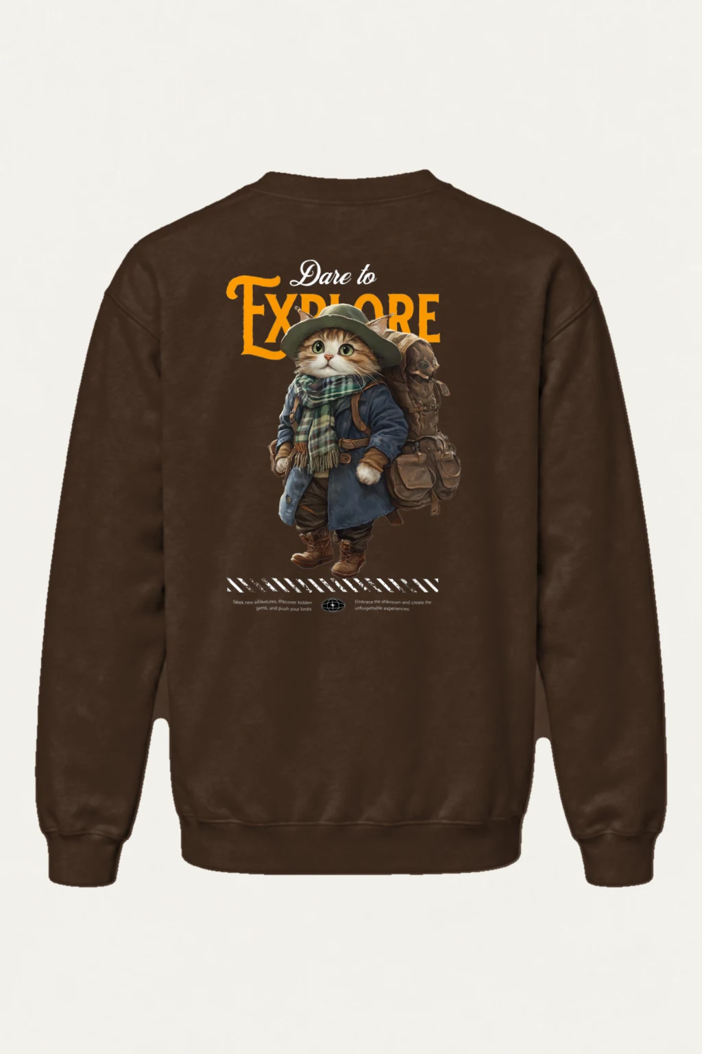 "Dare To Explore" Heavy Blend Unisex Crewneck Sweatshirt | Gildan 18000
