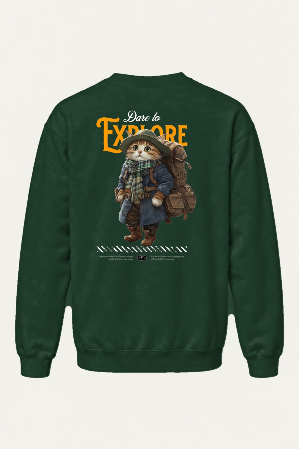 "Dare To Explore" Heavy Blend Unisex Crewneck Sweatshirt | Gildan 18000