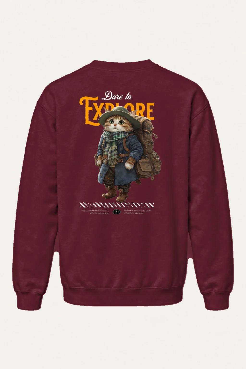 "Dare To Explore" Heavy Blend Unisex Crewneck Sweatshirt | Gildan 18000