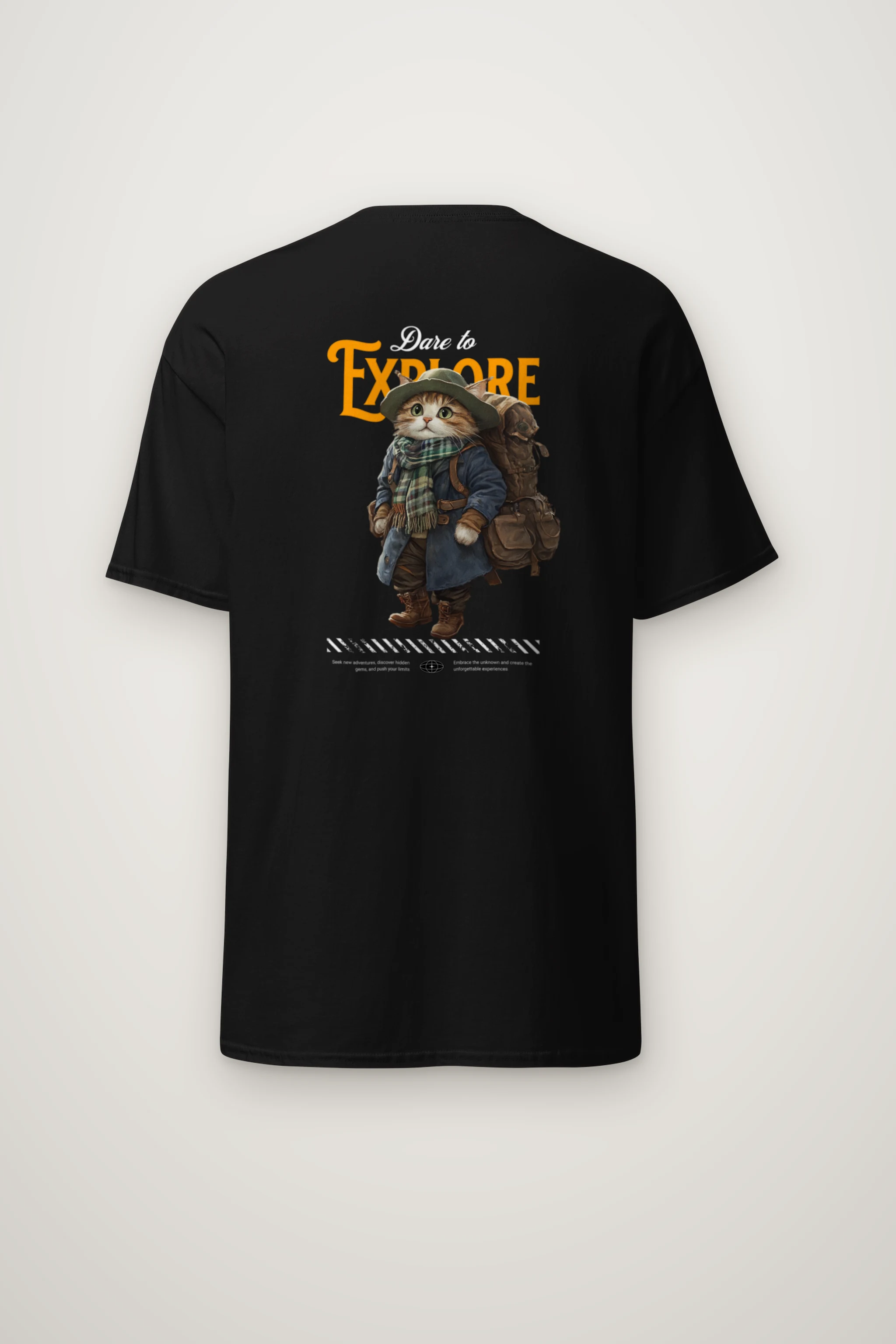 "Dare To Explore" Heavyweight Unisex Crewneck T-shirt