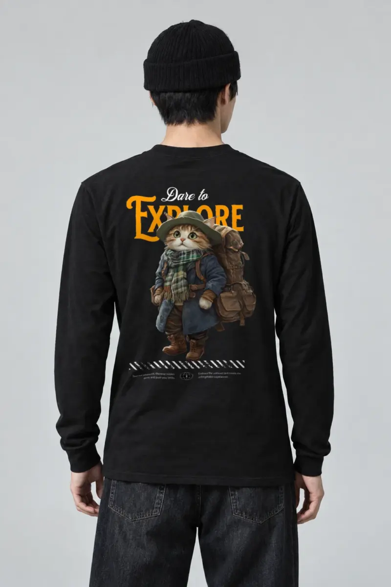 "Dare To Explore" Unisex Longsleeve T-shirt | Gildan 2400