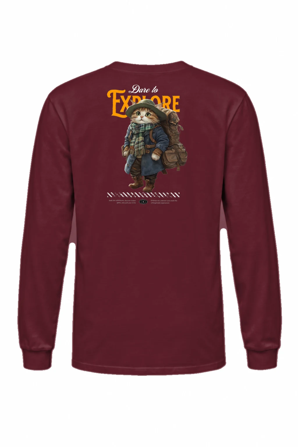 "Dare To Explore" Unisex Longsleeve T-shirt | Gildan 2400