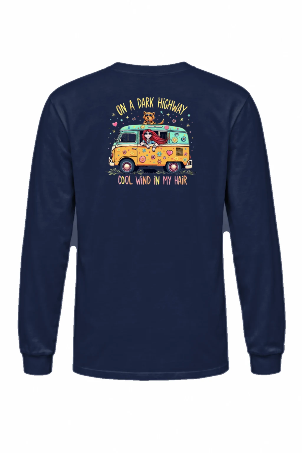 "Dark Highway Camper" Unisex Longsleeve T-shirt | Gildan 2400