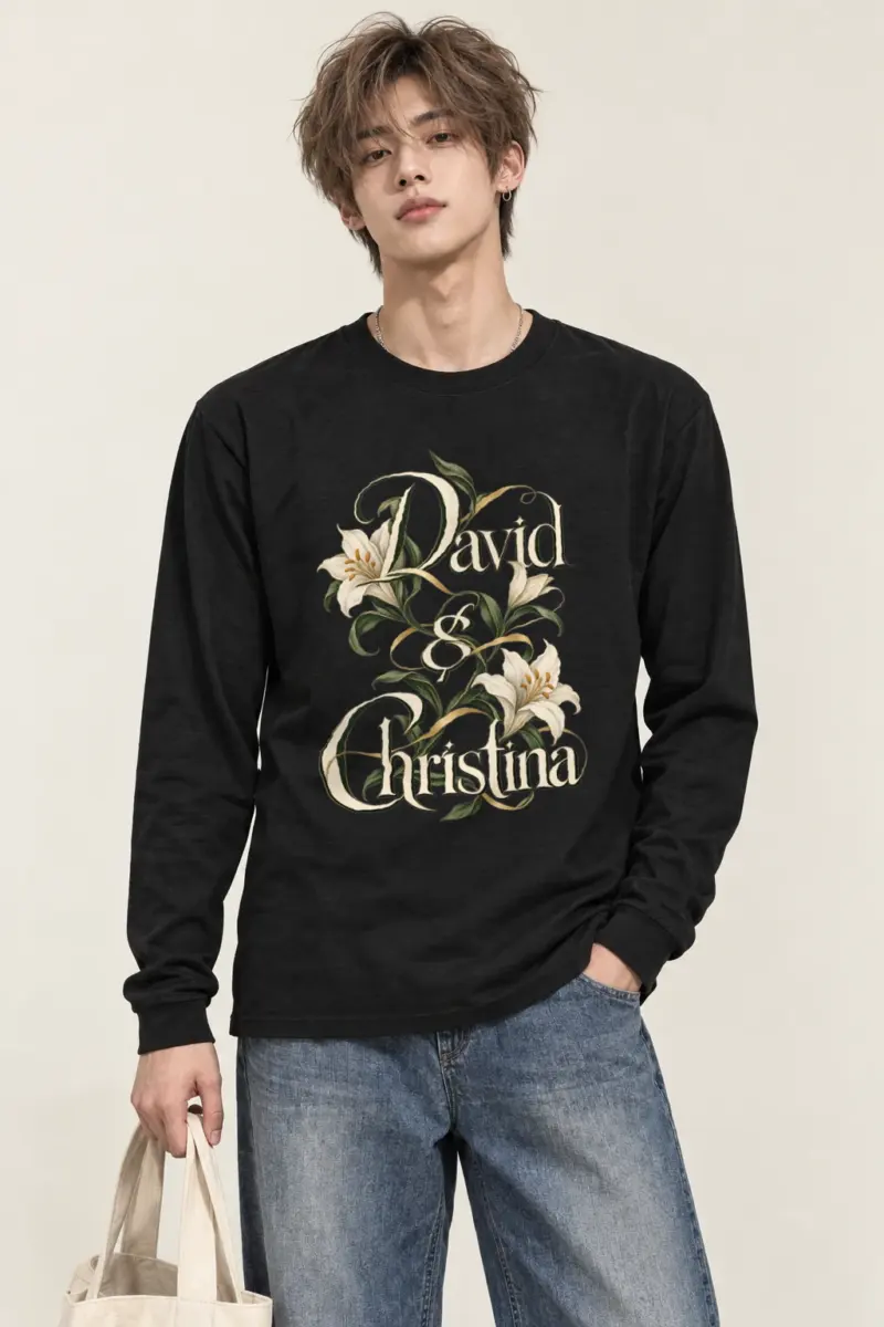 "David & Christina" Unisex Longsleeve T-shirt