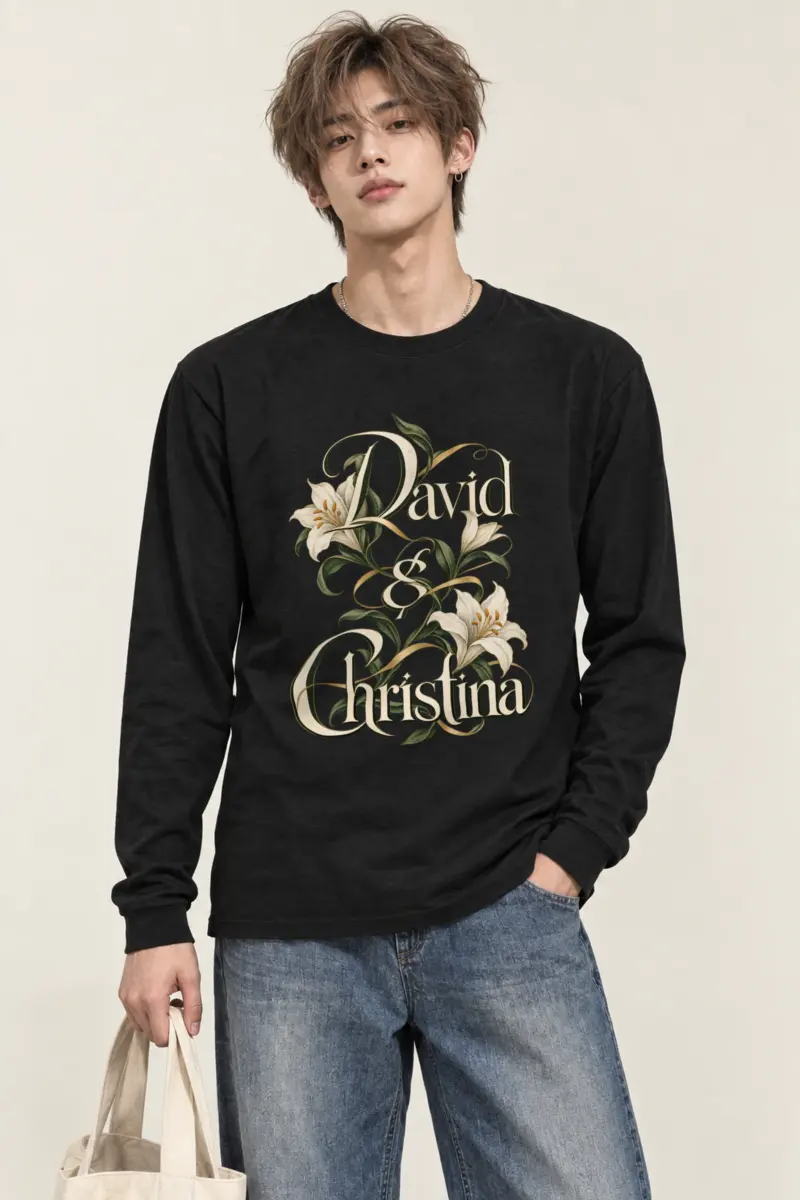"David & Christina" Unisex Longsleeve T-shirt