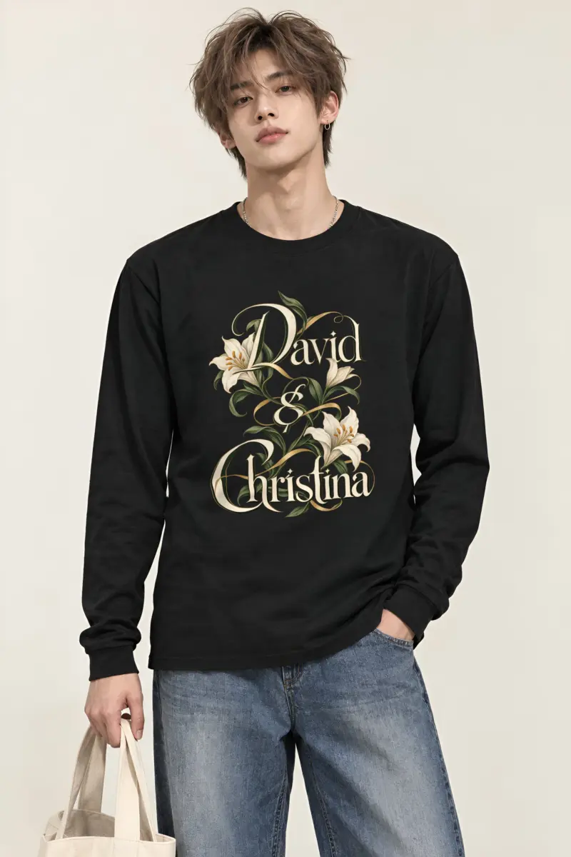 "David & Christina" Unisex Longsleeve T-shirt