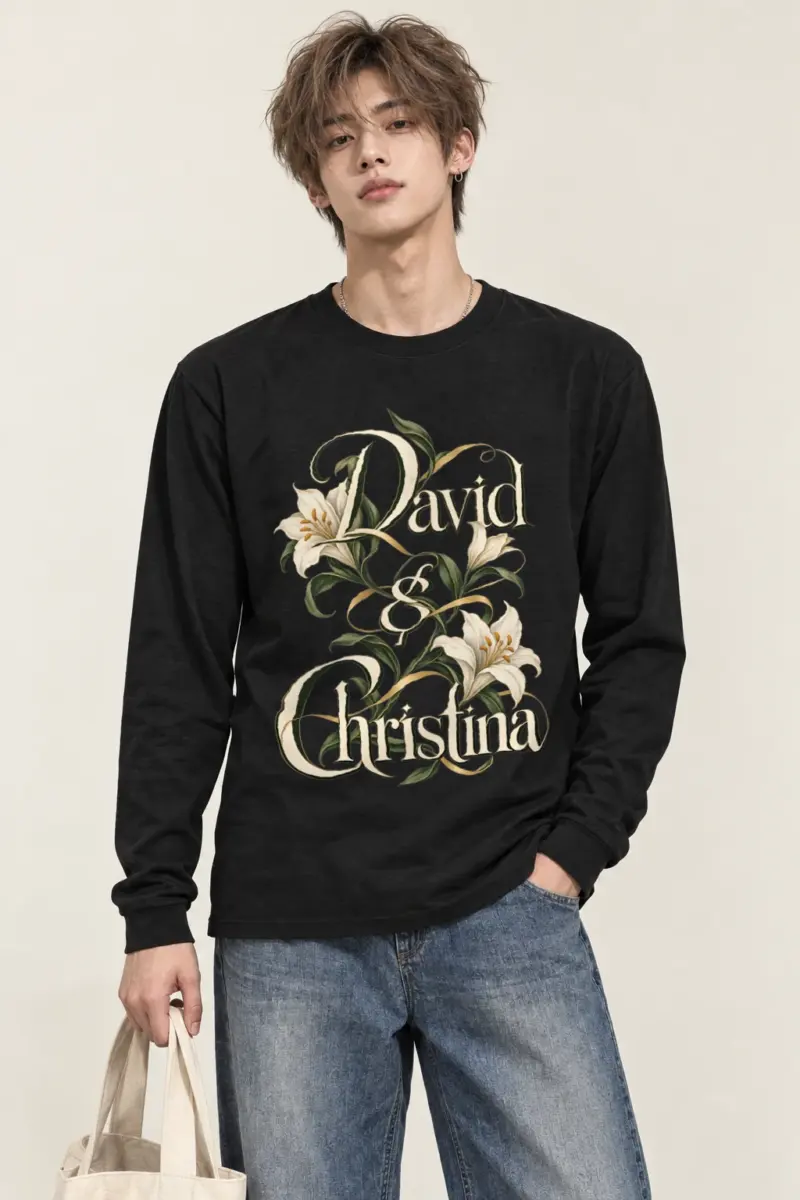 "David & Christina" Unisex Longsleeve T-shirt