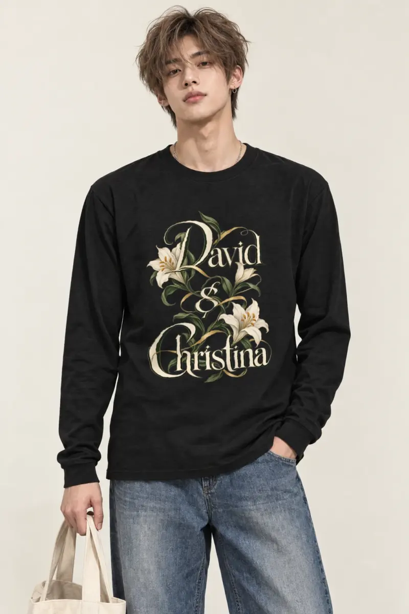 "David & Christina" Unisex Longsleeve T-shirt