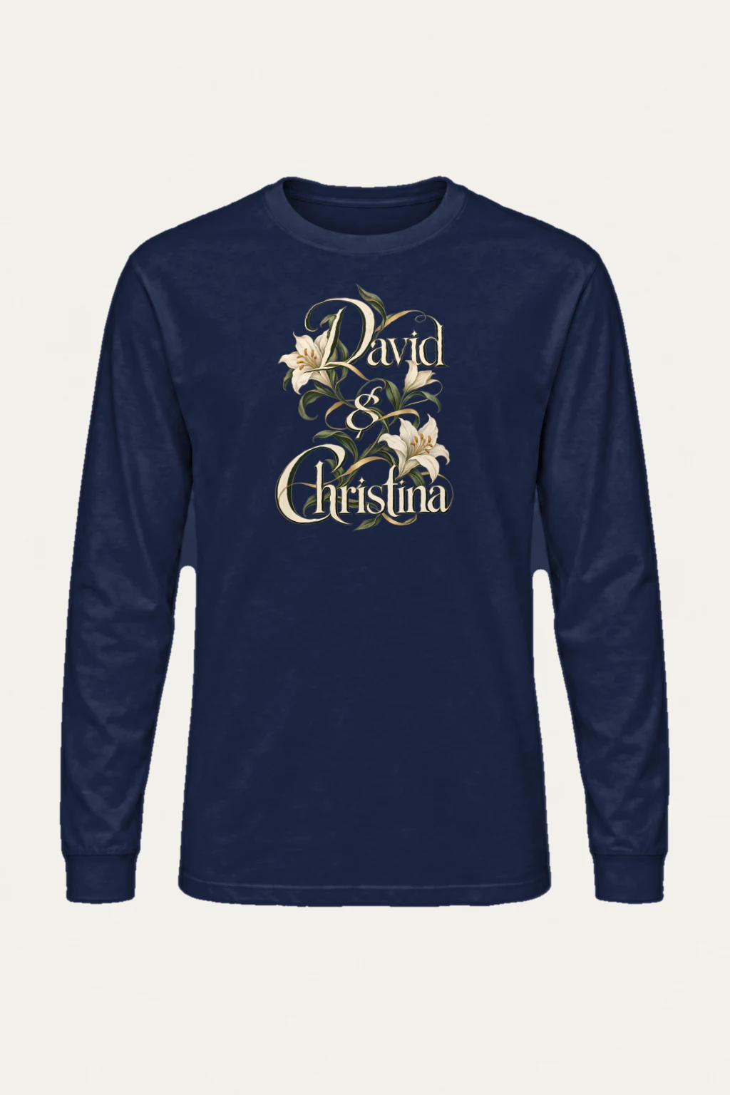 "David & Christina" Unisex Longsleeve T-shirt | Gildan 2400