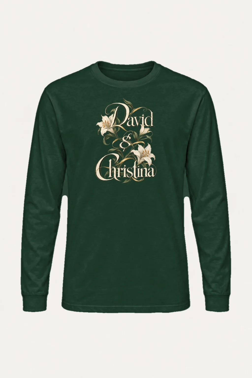 "David & Christina" Unisex Longsleeve T-shirt | Gildan 2400