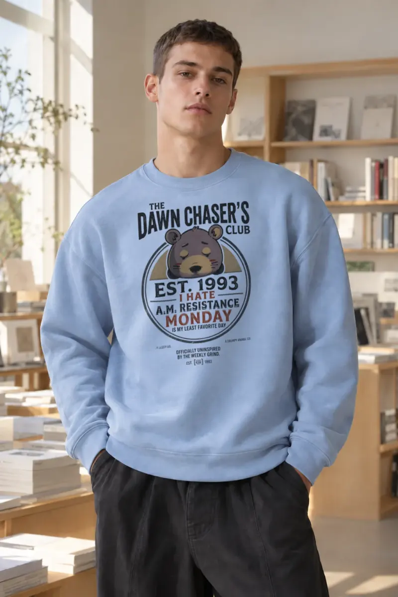 "Dawn Chaser Club" Heavy Blend Unisex Crewneck Sweatshirt | Gildan 18000