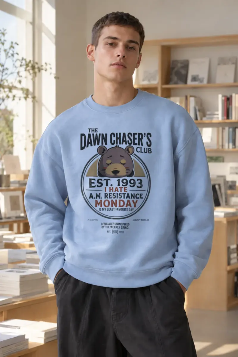 "Dawn Chaser Club" Heavy Blend Unisex Crewneck Sweatshirt | Gildan 18000