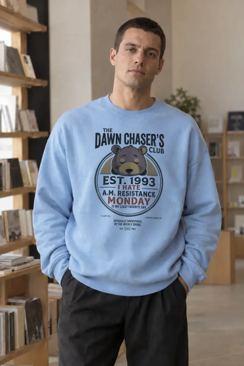 "Dawn Chaser Club" Heavy Blend Unisex Crewneck Sweatshirt | Gildan 18000