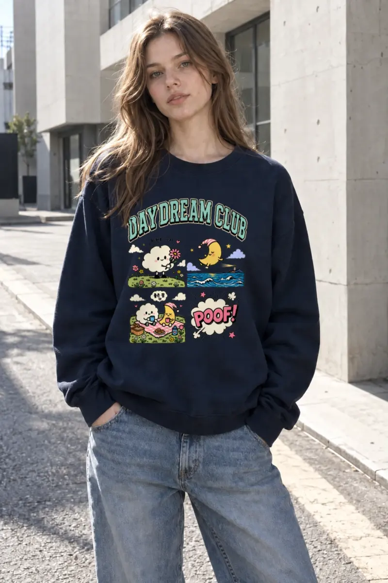 "Day Dream Club" Heavy Blend Unisex Crewneck Sweatshirt | Gildan 18000