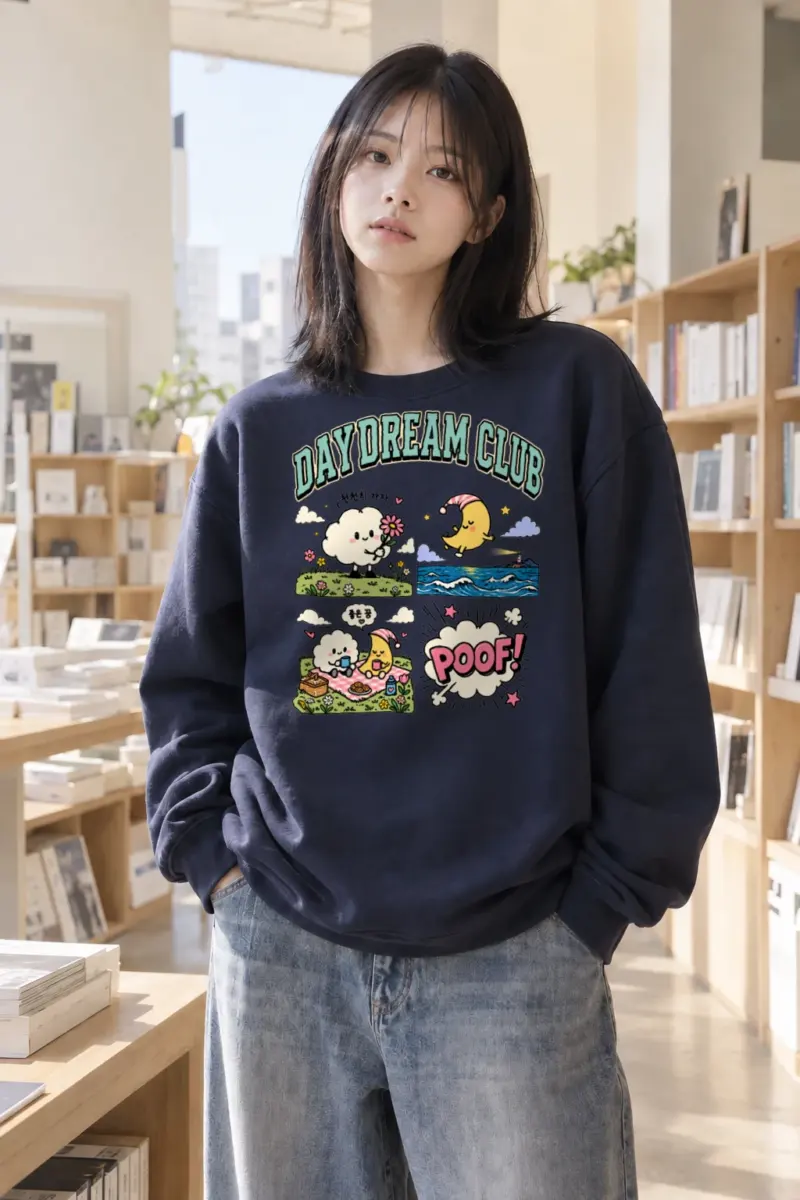 "Day Dream Club" Heavy Blend Unisex Crewneck Sweatshirt | Gildan 18000