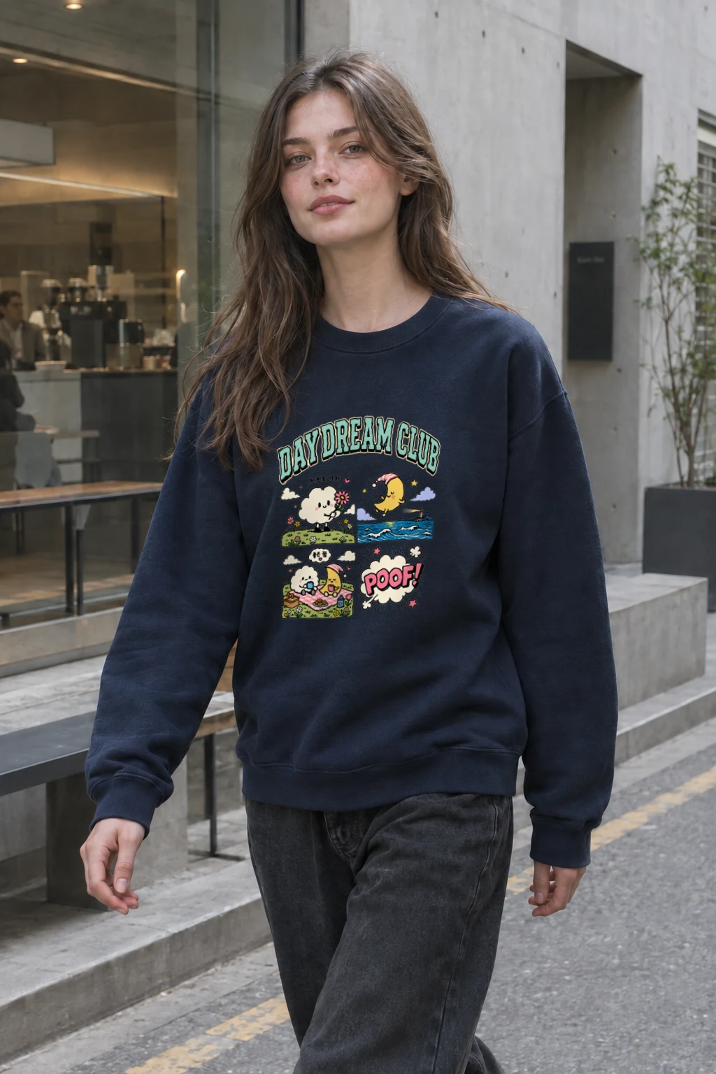"Day Dream Club" Heavy Blend Unisex Crewneck Sweatshirt | Gildan 18000