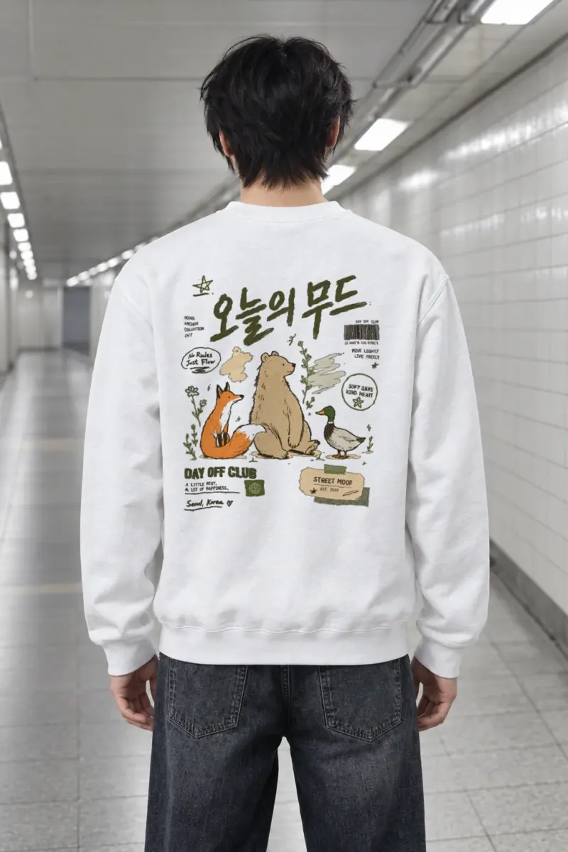 "Day Off Club" Heavy Blend Unisex Crewneck Sweatshirt | Gildan 18000