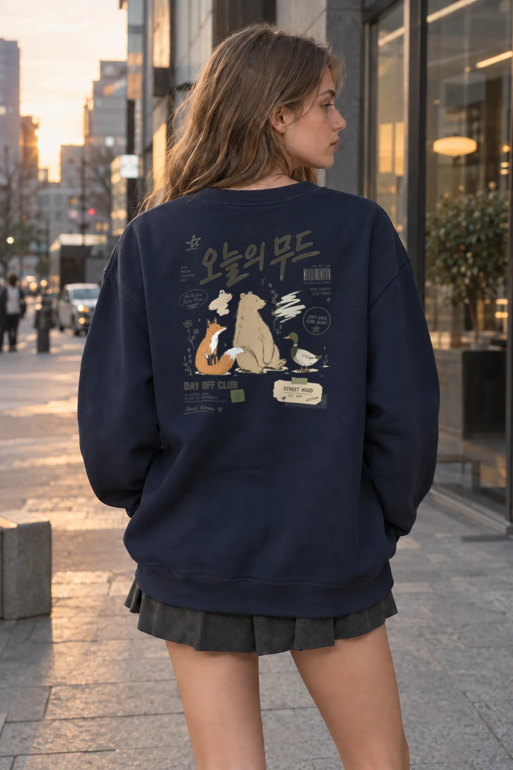 "Day Off Club" Heavy Blend Unisex Crewneck Sweatshirt | Gildan 18000