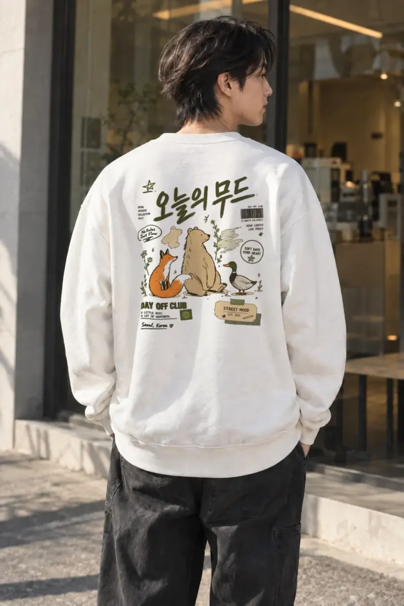 "Day Off Club" Heavy Blend Unisex Crewneck Sweatshirt | Gildan 18000
