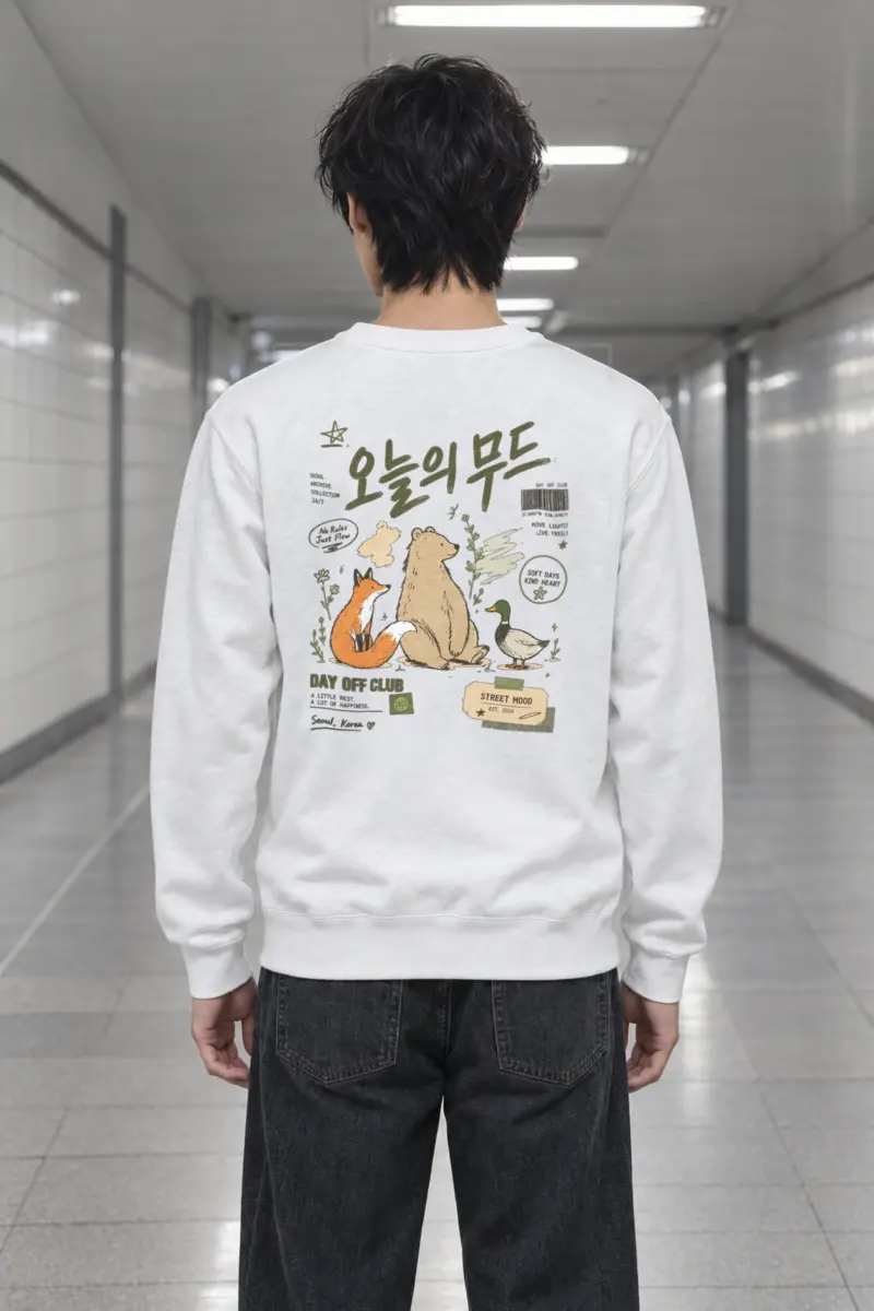 "Day Off Club" Heavy Blend Unisex Crewneck Sweatshirt