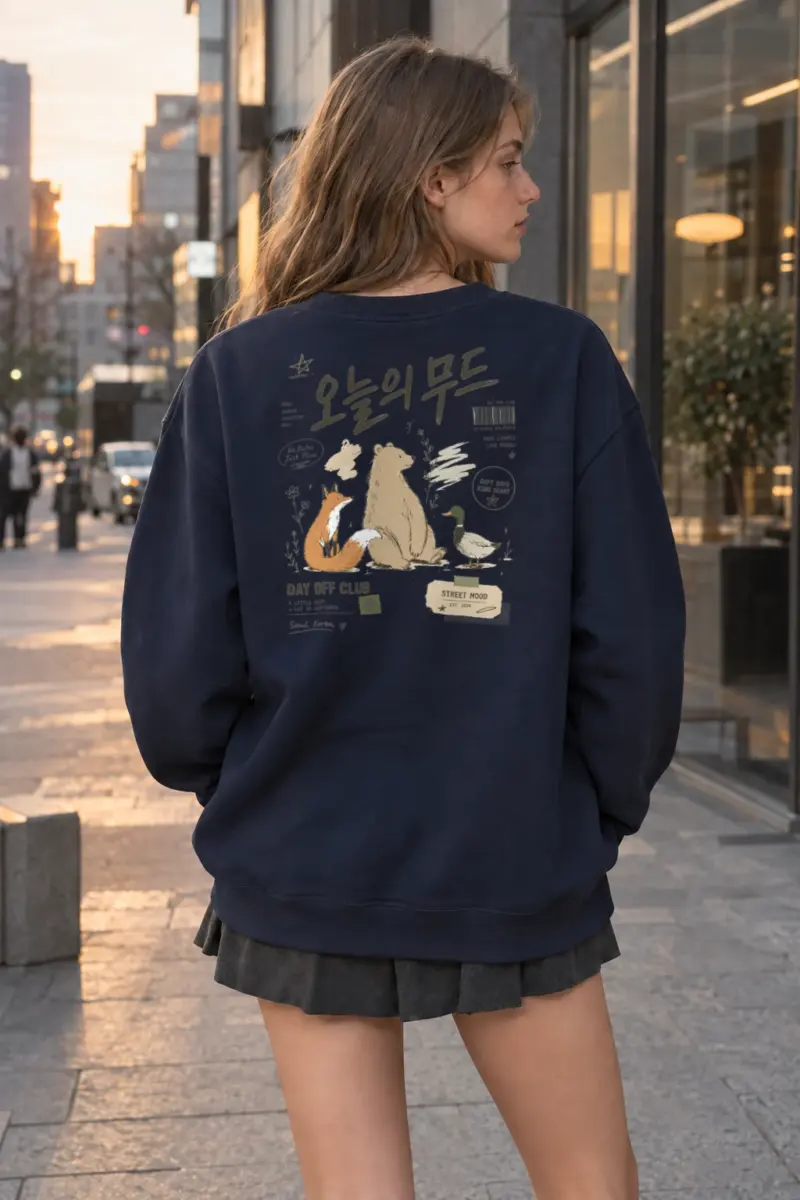 “Day Off Club” Heavy Blend Unisex Crewneck Sweatshirt | Gildan 18000