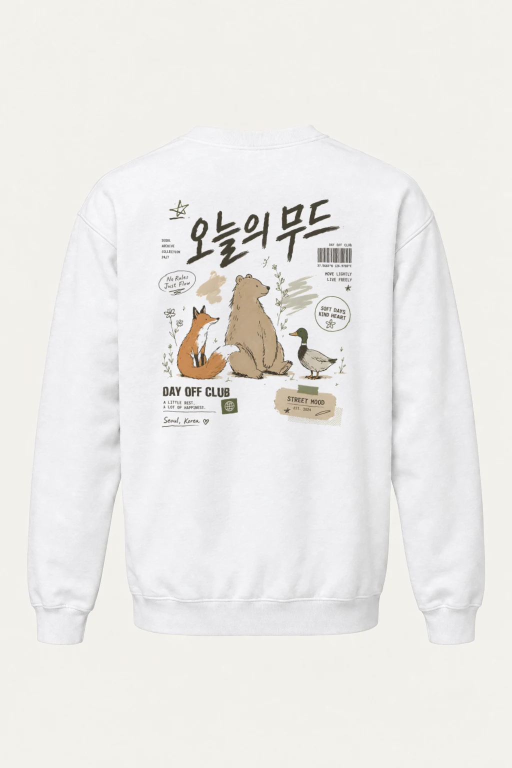 "Day Off Club" Heavy Blend Unisex Crewneck Sweatshirt | Gildan 18000