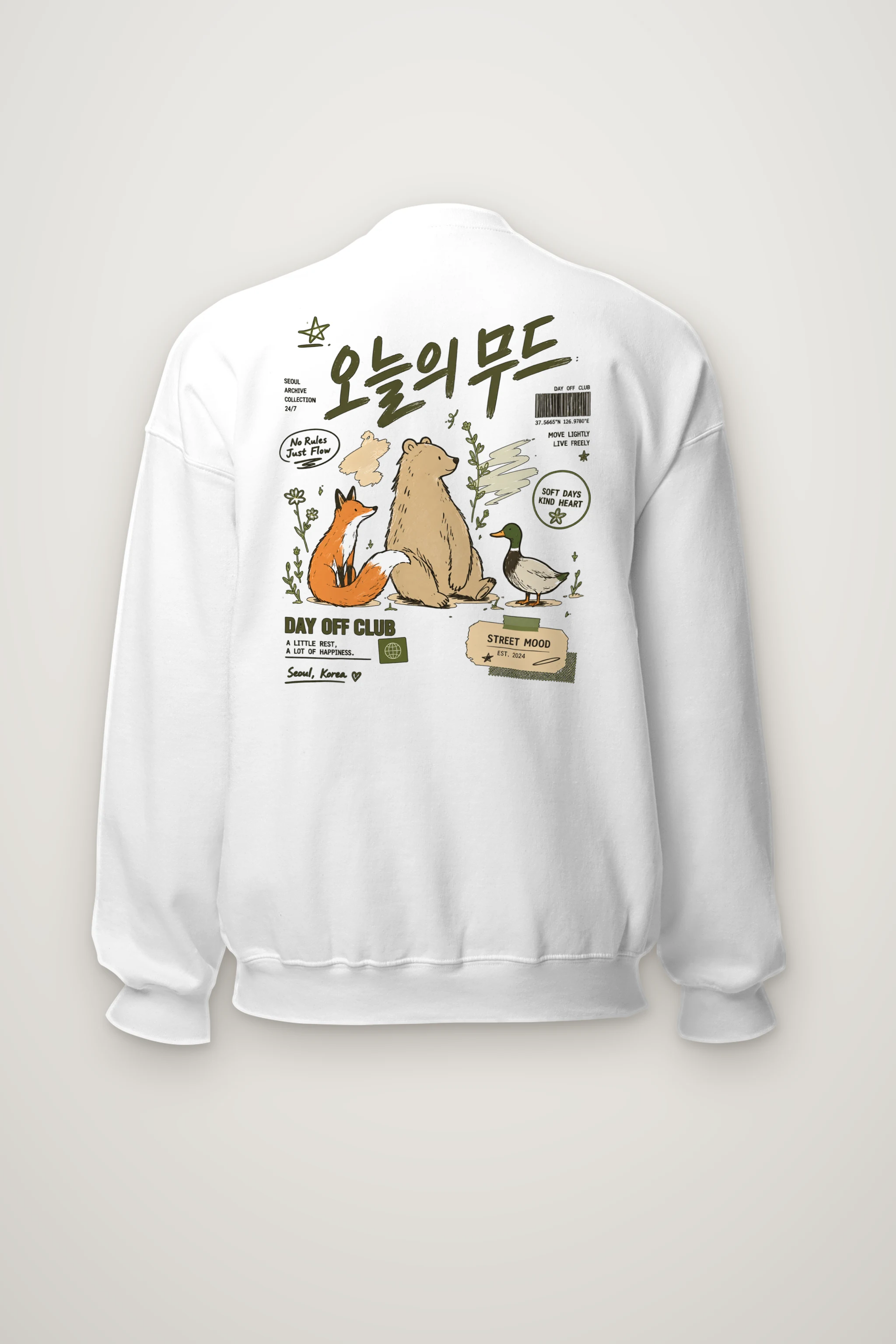 "Day Off Club" Heavy Blend Unisex Crewneck Sweatshirt