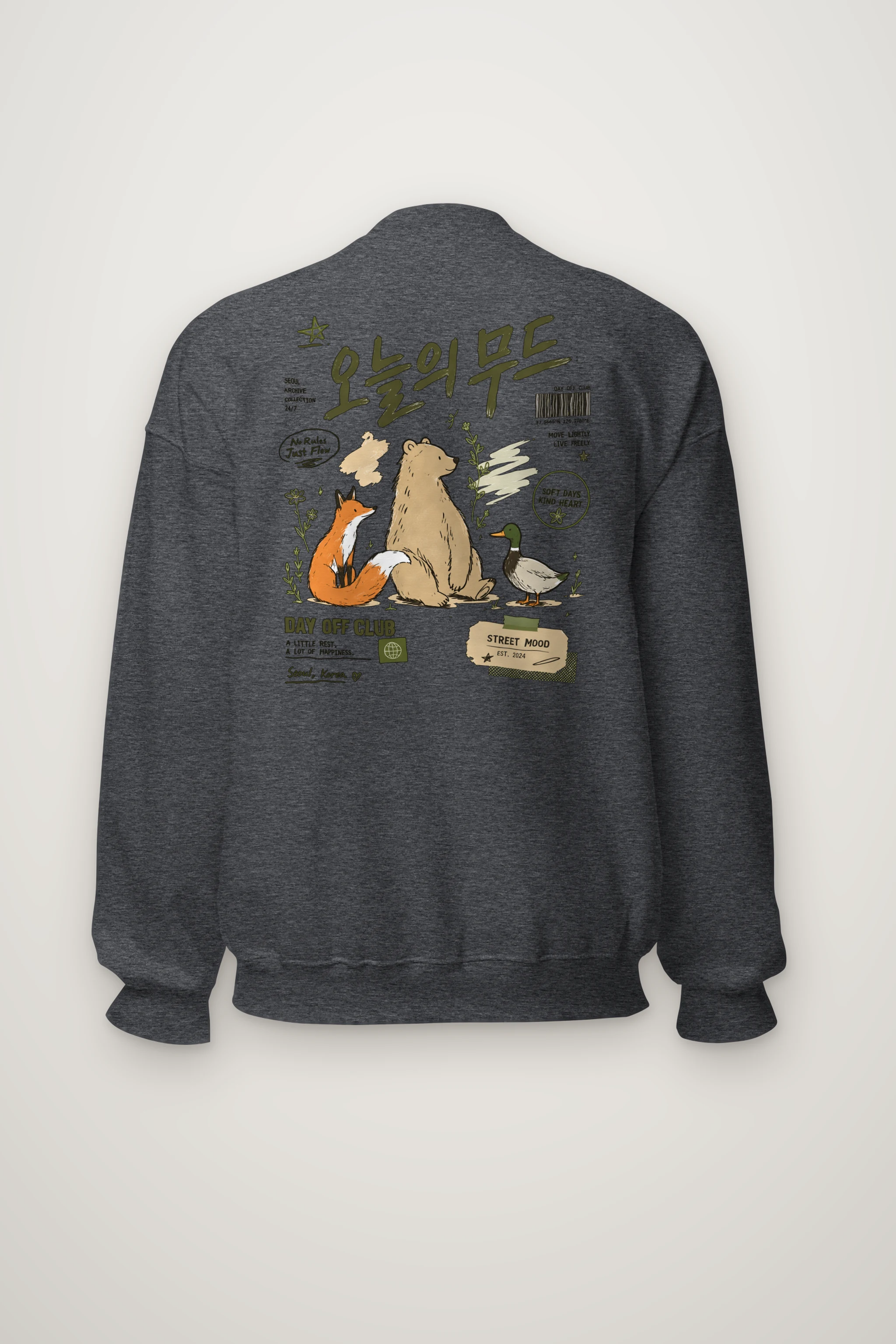 "Day Off Club" Heavy Blend Unisex Crewneck Sweatshirt