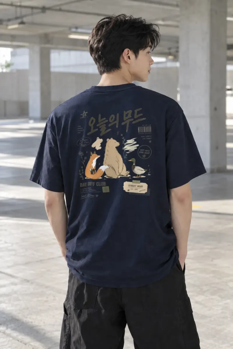 “Day Off Club” Heavyweight Unisex Crewneck T-shirt | Gildan 5000