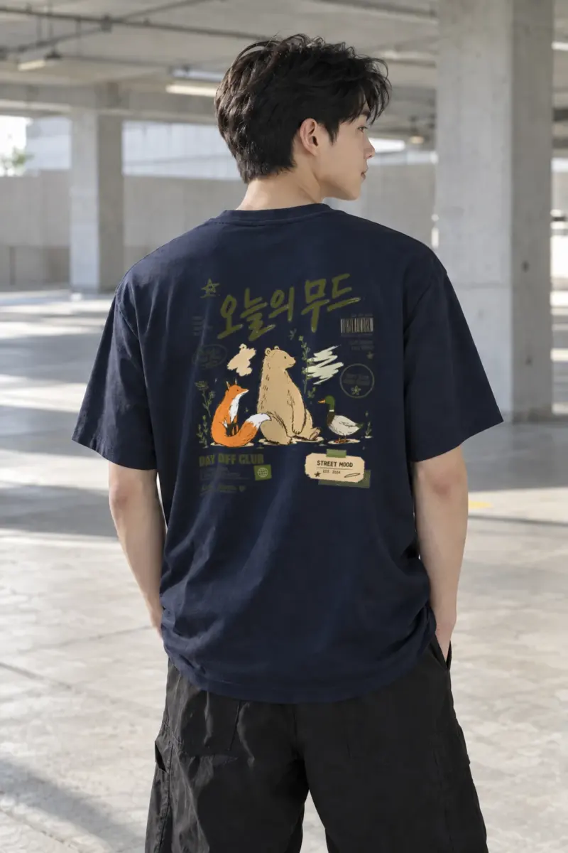 "Day Off Club" Heavyweight Unisex Crewneck T-shirt | Gildan 5000